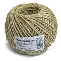 Motúz sisal natural 60m/140g